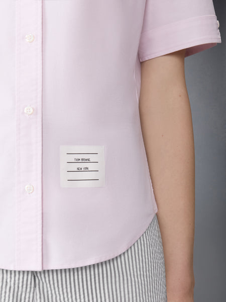 OXFORD ROUND COLLAR SHORT SLEEVE SHIRT