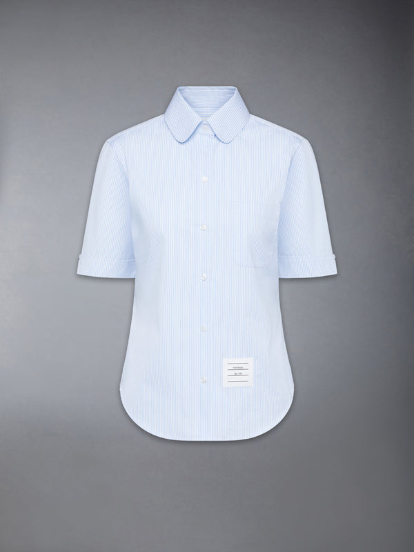MICRO UNIVERSITY STRIPED POPLIN SHORT SLEEVE SHIRT - featured image