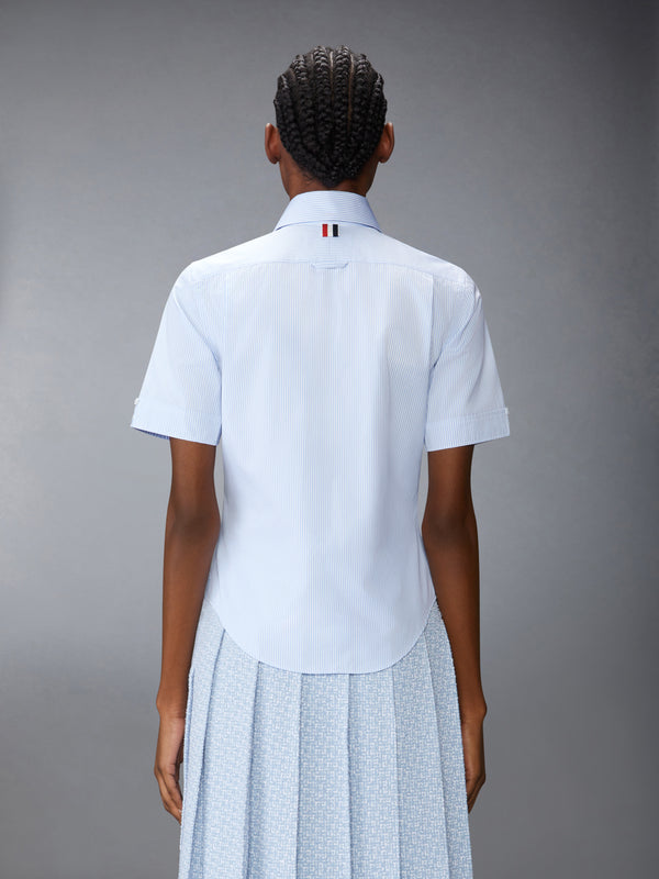 MICRO UNIVERSITY STRIPED POPLIN SHORT SLEEVE SHIRT - image 3