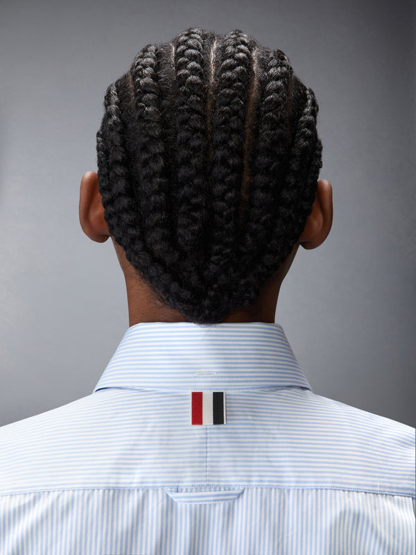 MICRO UNIVERSITY STRIPED POPLIN SHORT SLEEVE SHIRT - image 6