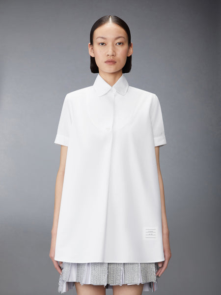 SOLID POPLIN TUNIC SHIRT