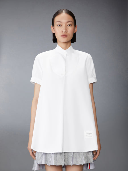 SOLID POPLIN TUNIC SHIRT