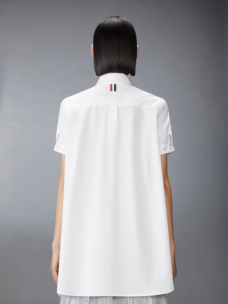 SOLID POPLIN TUNIC SHIRT