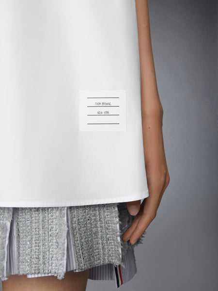 SOLID POPLIN TUNIC SHIRT