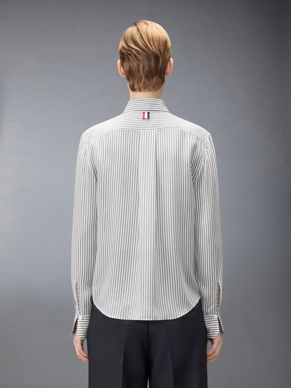STRIPED SILK DETACHABLE COLLAR SHIRT - image 3