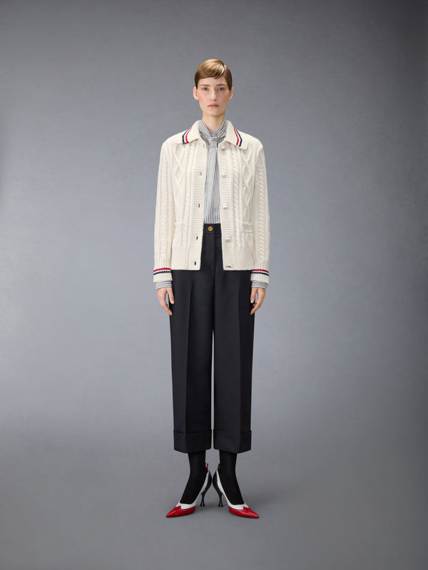 STRIPED SILK DETACHABLE COLLAR SHIRT - image 4