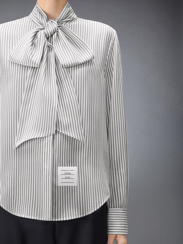 STRIPED SILK DETACHABLE COLLAR SHIRT - image 7