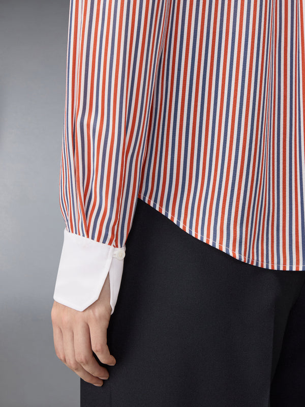 STRIPED SILK DETACHABLE COLLAR SHIRT - image 6