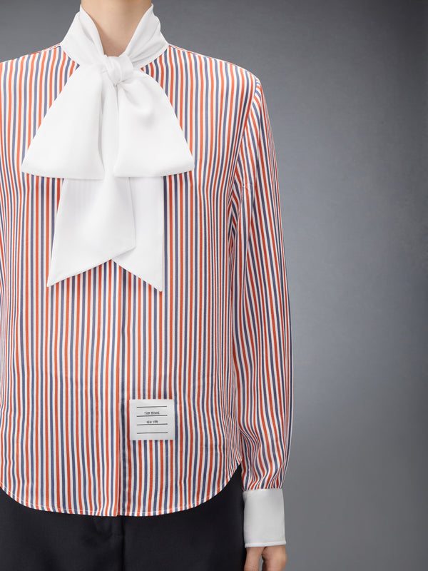 STRIPED SILK DETACHABLE COLLAR SHIRT - image 7