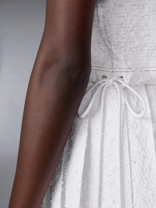 아이래시 리본 트위드 드로스트링 헴 폴로 - image 4