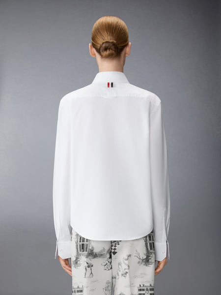 ペンシル ステッチ HECTOR トロフィー刺繍シャツ 白