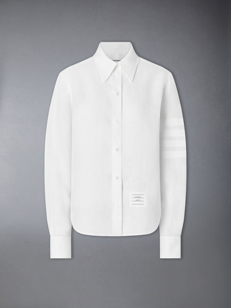 LINEN 4-BAR SHIRT WHITE