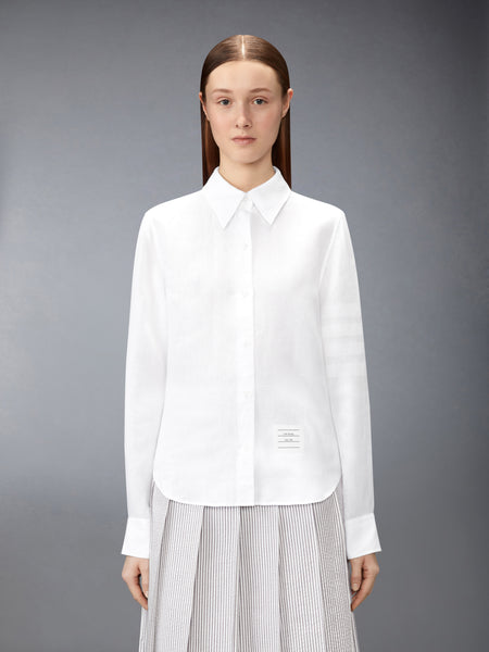 LINEN 4-BAR SHIRT WHITE