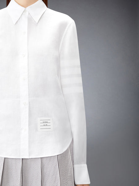 LINEN 4-BAR SHIRT WHITE