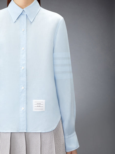 LINEN 4-BAR SHIRT LIGHT BLUE