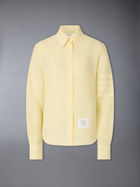LINEN 4-BAR SHIRT PALE YELLOW
