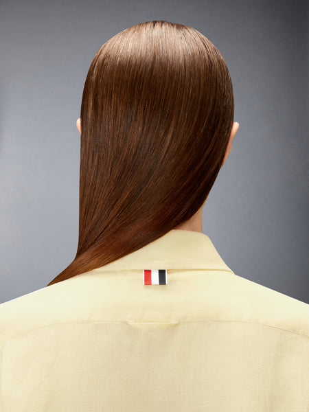 LINEN 4-BAR SHIRT PALE YELLOW