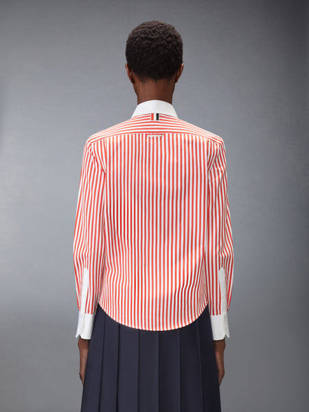 POPLIN UNIVERSITY STRIPE LOBSTER SHIRT RED