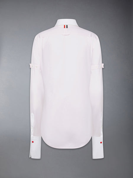 SOLID POPLIN ARMBAND FRENCH CUFF SHIRT LT PINK