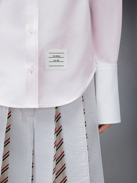 SOLID POPLIN ARMBAND FRENCH CUFF SHIRT LT PINK