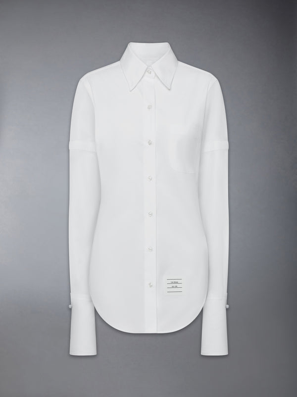 SOLID POPLIN ARMBAND FRENCH CUFF SHIRT - featured image