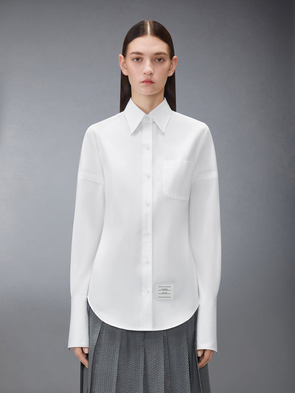 SOLID POPLIN ARMBAND FRENCH CUFF SHIRT - image 2