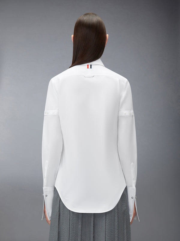 SOLID POPLIN ARMBAND FRENCH CUFF SHIRT - image 3