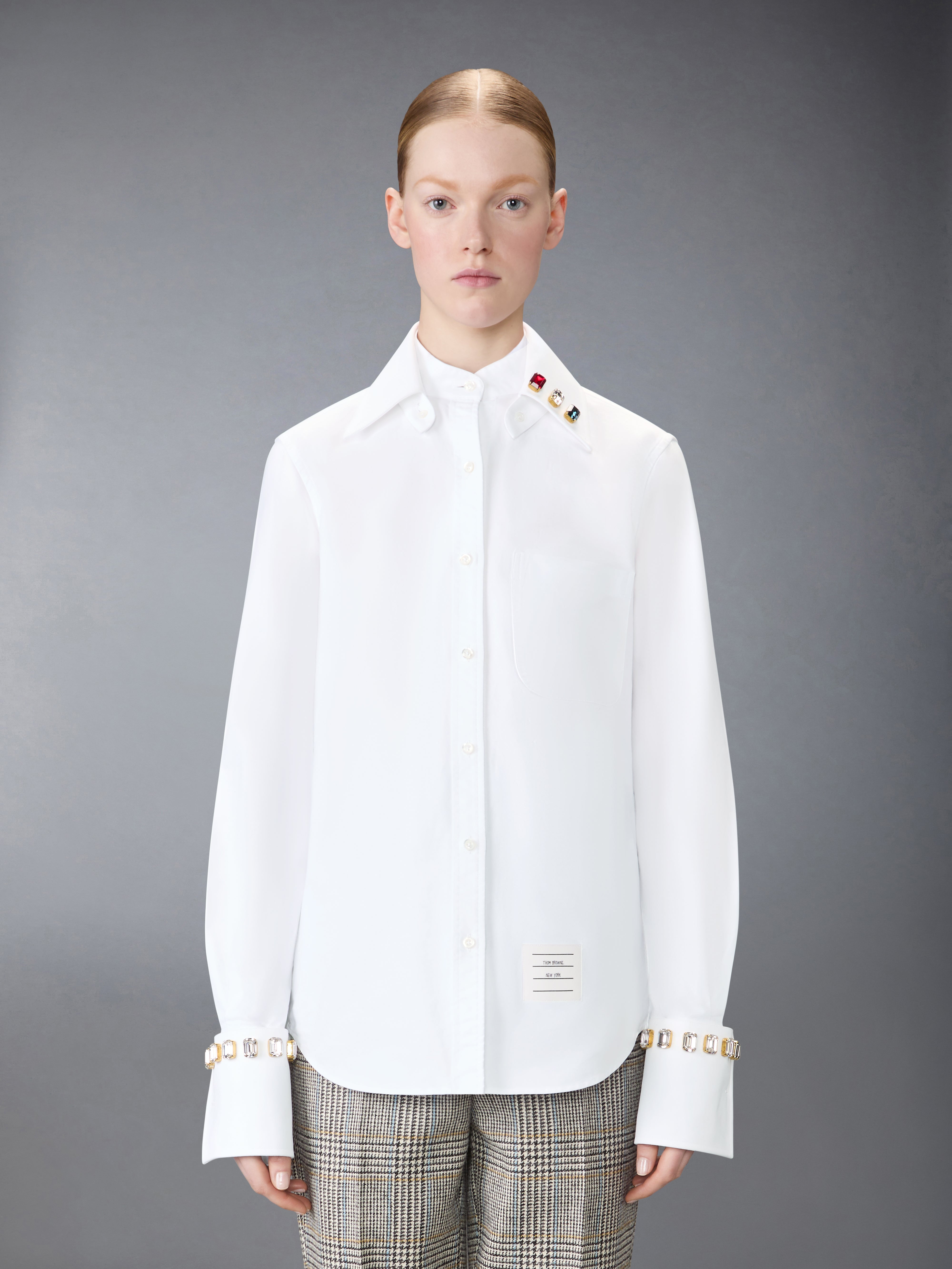 【THOM BROWNE】ホワイト/長袖/カットソー Women's Tops and Shirts | Thom Browne