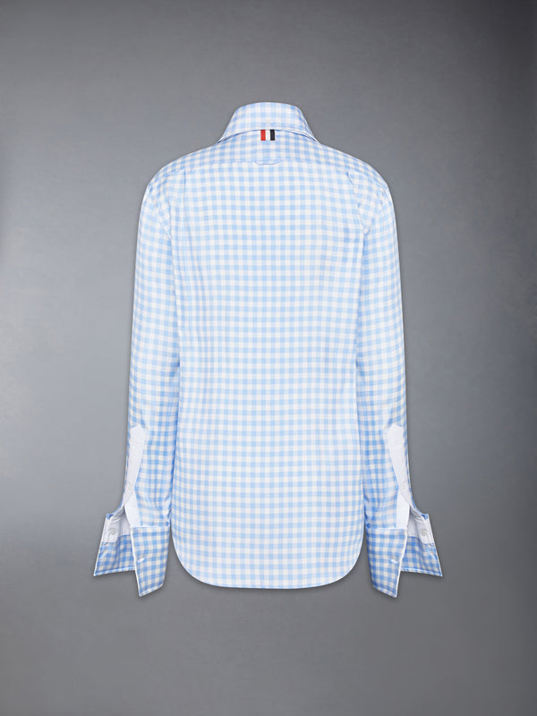 SILK TWILL GINGHAM SHIRT - image 10