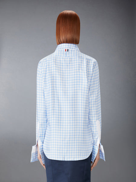 SILK TWILL GINGHAM SHIRT