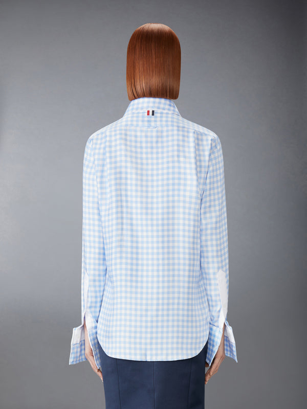 SILK TWILL GINGHAM SHIRT - image 4
