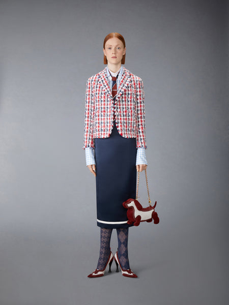 SILK TWILL GINGHAM SHIRT
