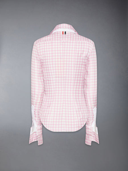 SILK TWILL GINGHAM SHIRT