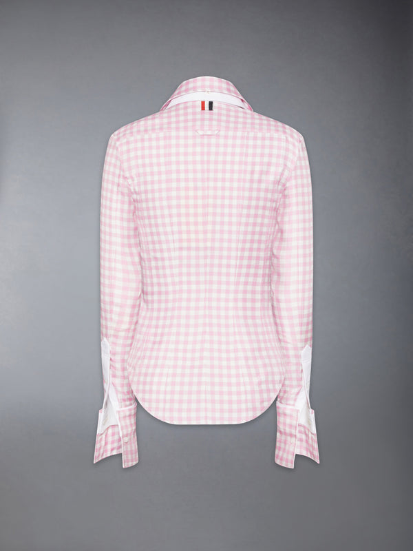 SILK TWILL GINGHAM SHIRT - image 9