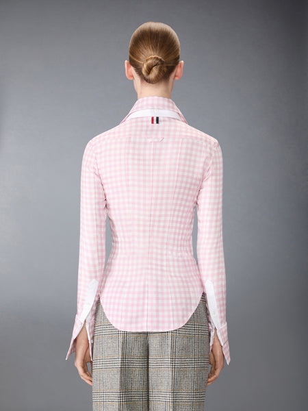 SILK TWILL GINGHAM SHIRT