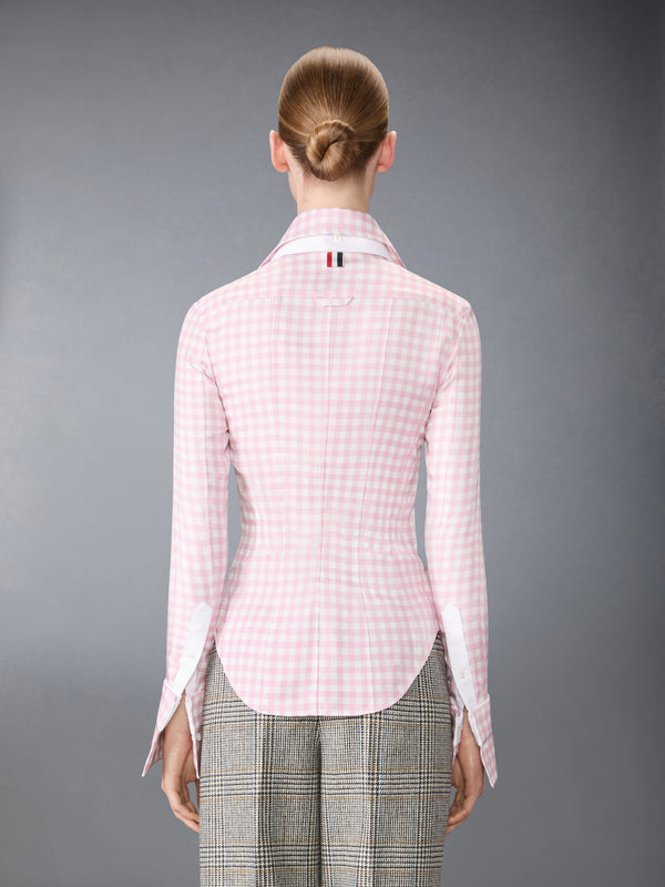SILK TWILL GINGHAM SHIRT - image 4