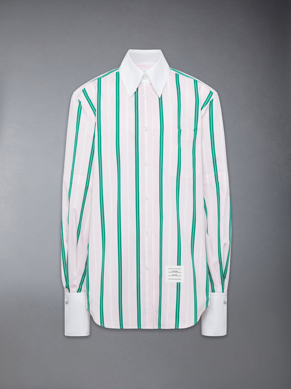 REP STRIPE POPLIN ARMBAND OVERSIZED SHIRT - featured image