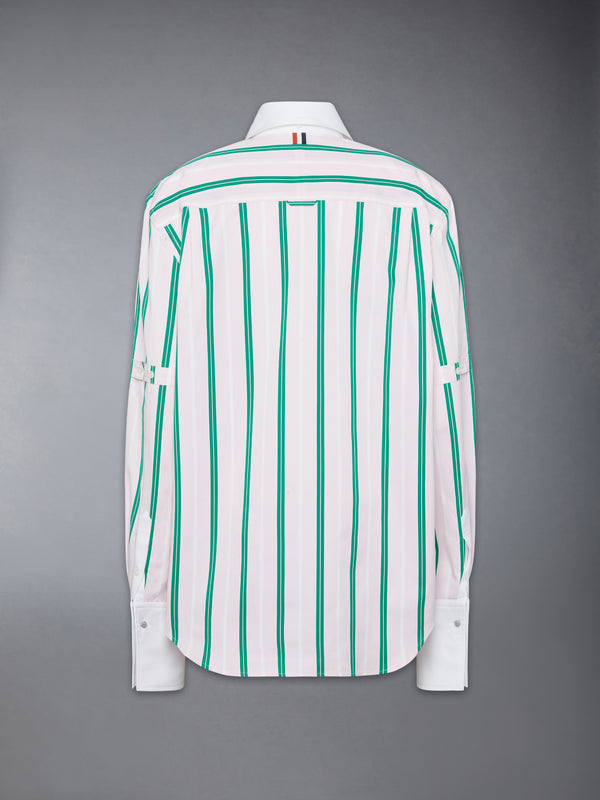 REP STRIPE POPLIN ARMBAND OVERSIZED SHIRT - image 9