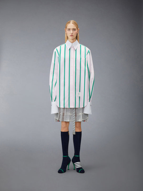 REP STRIPE POPLIN ARMBAND OVERSIZED SHIRT - image 1