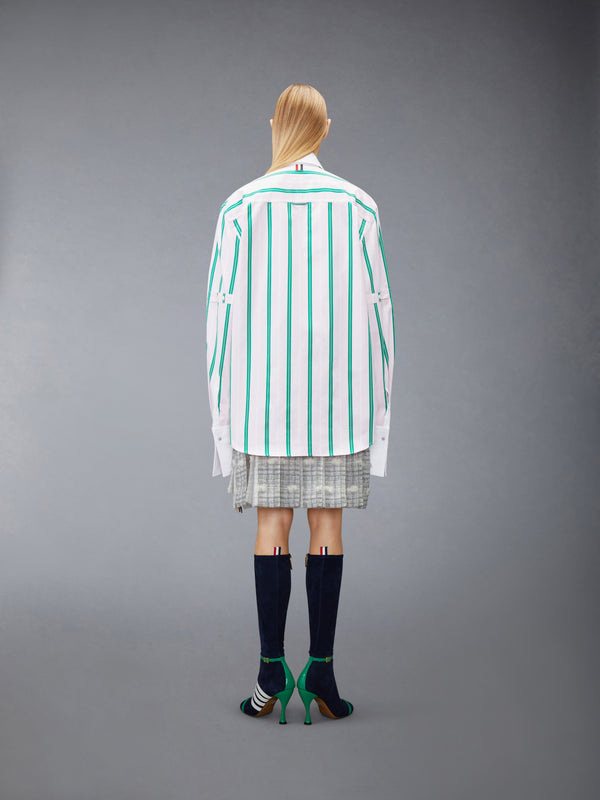 REP STRIPE POPLIN ARMBAND OVERSIZED SHIRT - image 3