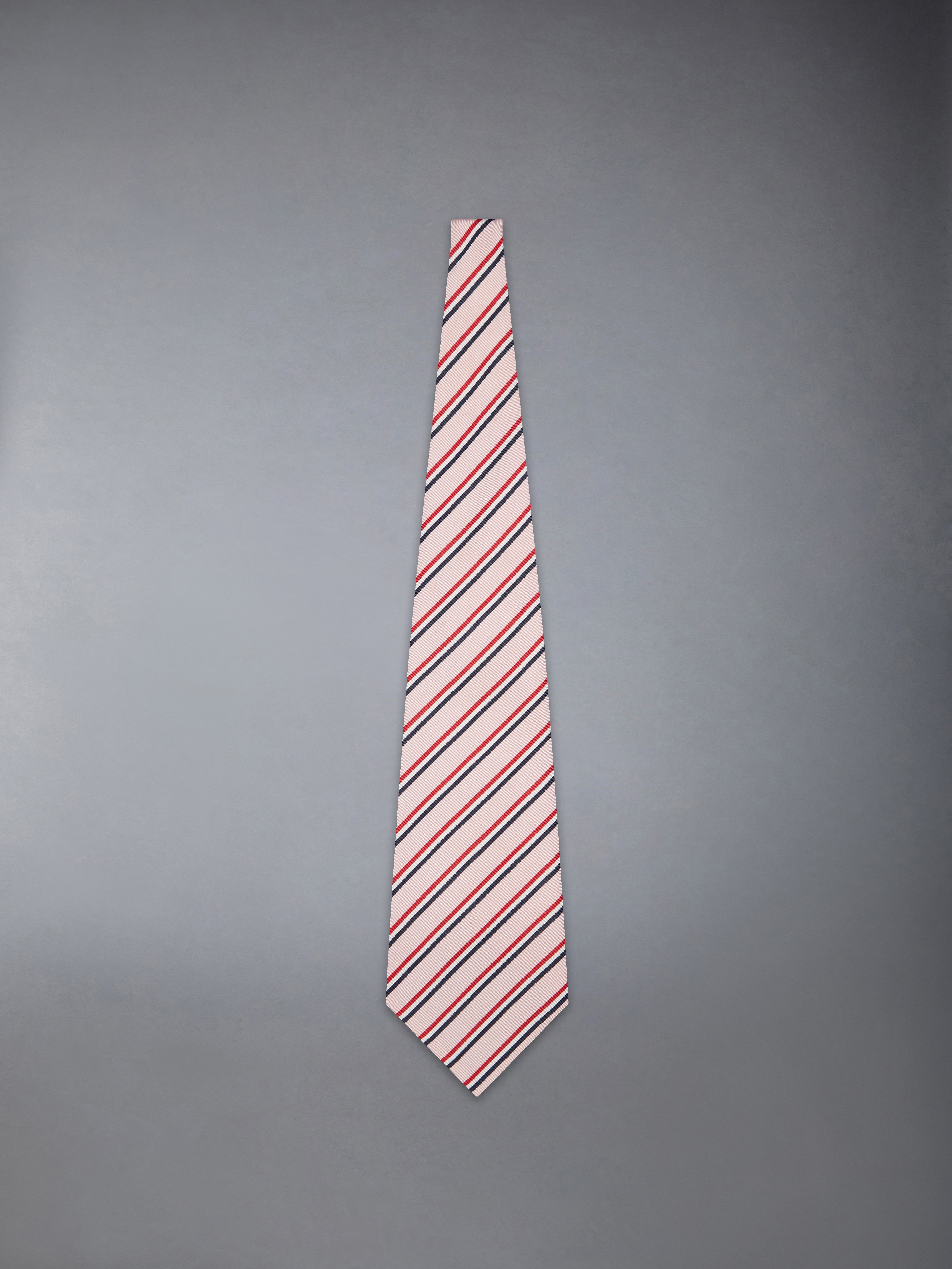 シルクコットン モガドール トリコロール ワイド ネクタイ | Thom Browne