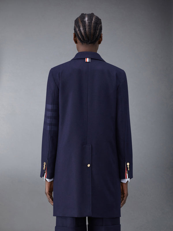 Flannel 4-Bar Sack Overcoat - image 2
