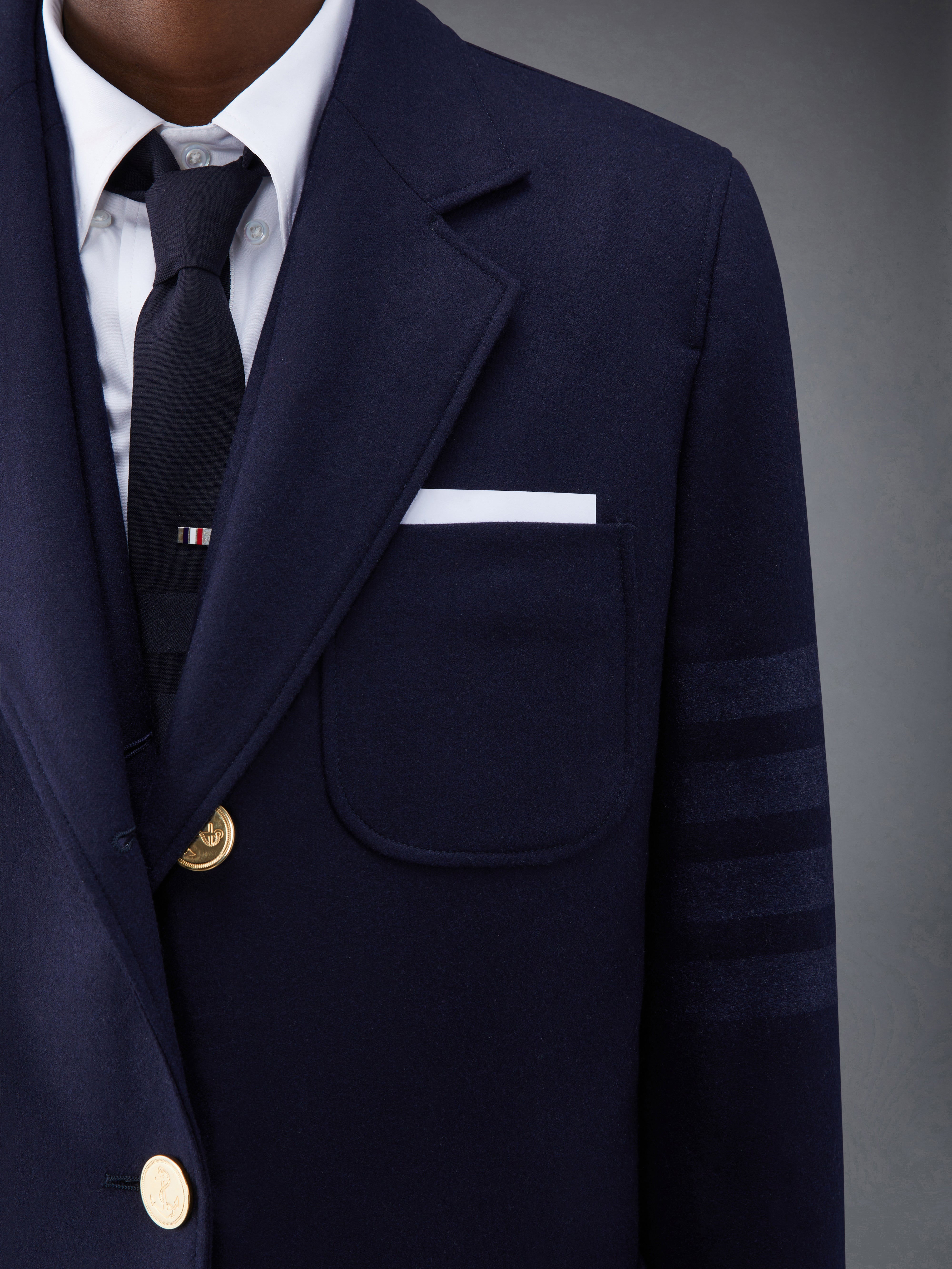 フランネル 4バーサックオーバーコート | Thom Browne