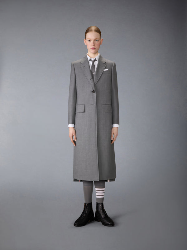 WIDE LAPEL SUPER 120S TWILL OVERCOAT - image 1