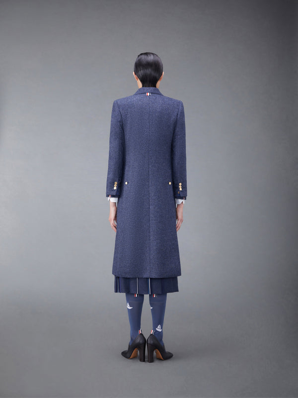 Solid Shetland Wide Lapel Overcoat - image 2
