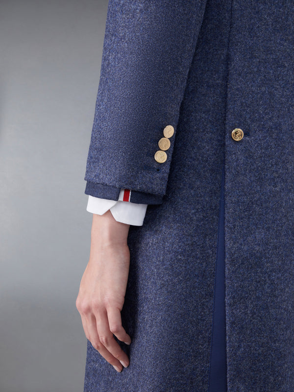 Solid Shetland Wide Lapel Overcoat - image 7