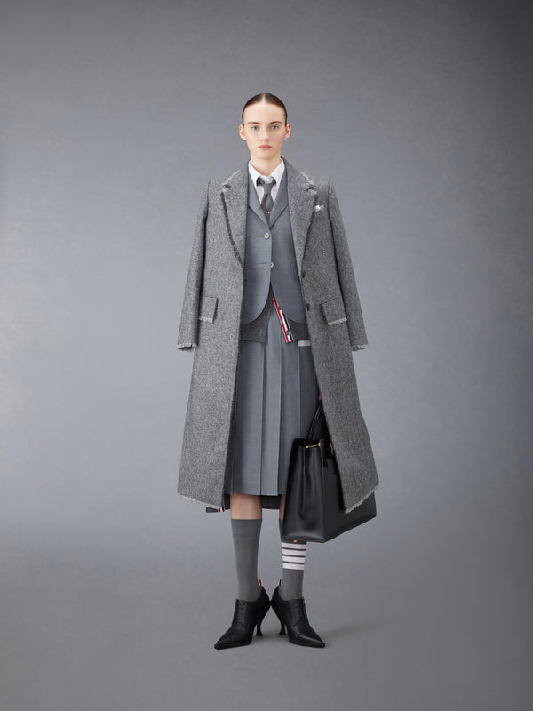 DONEGAL TWEED WIDE LAPEL OVERCOAT - image 3