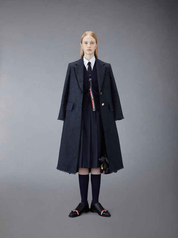 DONEGAL TWEED WIDE LAPEL OVERCOAT - image 3