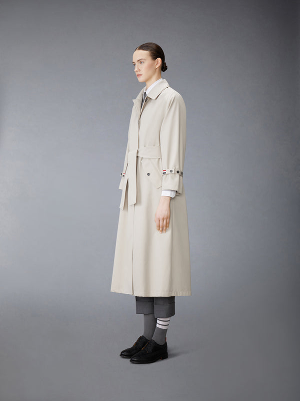 WATERPROOF COTTON TWILL RAGLAN TRENCH OVERCOAT - image 2