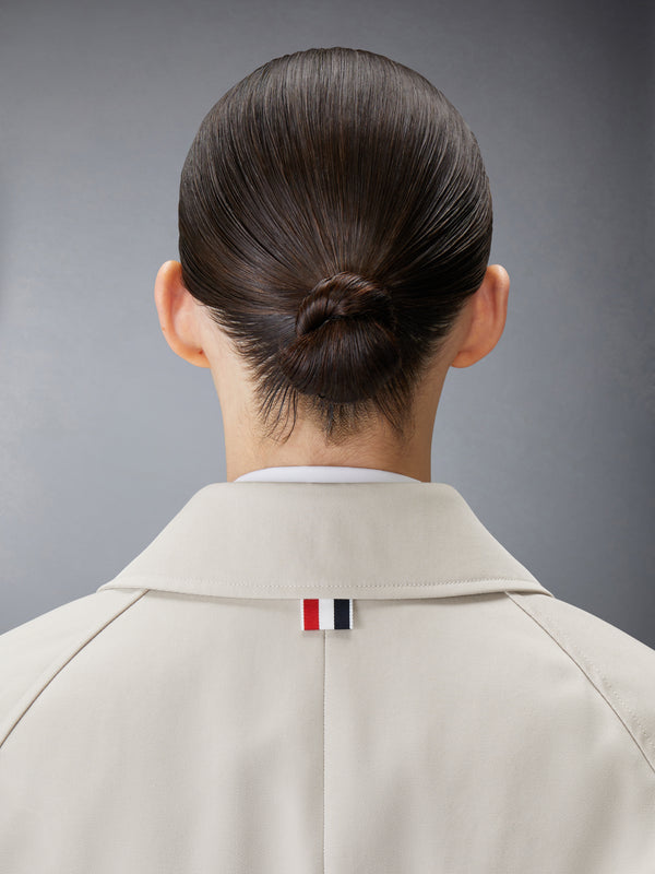 WATERPROOF COTTON TWILL RAGLAN TRENCH OVERCOAT - image 6